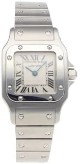 Cartier Santos Galbée 1565 24mm Stainless steel White