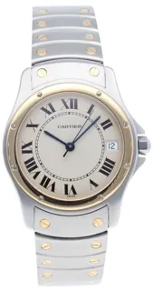 Cartier Santos Ronde 1910 33mm Stainless steel White