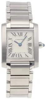 Cartier Tank Française 2384 Stainless steel White