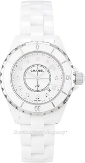 Chanel J12 H1628 White ceramic White