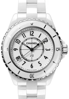 Chanel J12 H5698 Ceramic and Stainless steel White