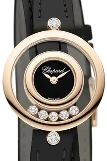 Chopard Happy Diamonds 209415-5004 Rose gold Black