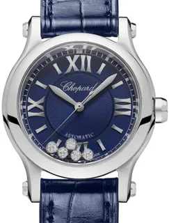 Chopard Happy Sport 278582-6012 Red gold$Stainless Steel Blue