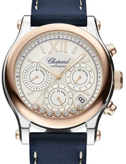 Chopard Happy Sport 278615-6001 Red gold$Stainless Steel Silver