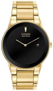 Citizen Eco-Drive AU1062-56E Yellow gold and Stainless steel Black