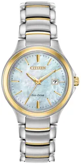 Citizen Chandler Eco-Drive EW2524-55N Stainless steel White and Light blue