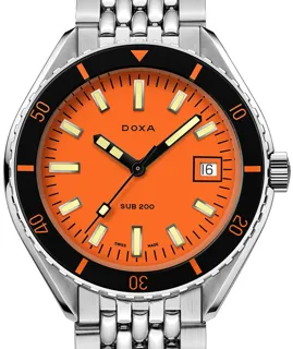 Doxa Sub 200 799.10.351.10 42mm Stainless steel Orange