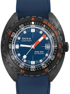 Doxa SUB 300 822.70.201.32 42mm Carbon fiber Blue