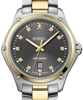 Ebel Discovery 1216547 33mm Yellow gold and Stainless steel Black