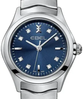 Ebel Wave 1216315 30mm Stainless steel Blue