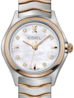 Ebel Wave 1216324 Red gold$Stainless Steel White