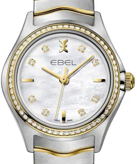 Ebel Wave 1216351 30mm Yellow gold and Stainless steel White