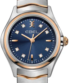 Ebel Wave 1216379 30mm Stainless steel Blue