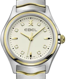 Ebel Wave 1216480 30mm Yellow gold and Stainless steel White