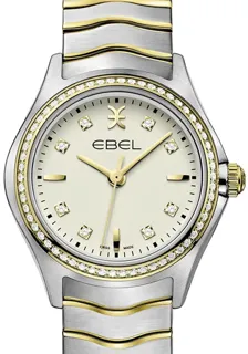 Ebel Wave 1216481 30mm Yellow gold and Stainless steel White