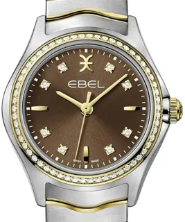 Ebel Wave 1216482 30mm Yellow gold and Stainless steel Brown