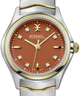 Ebel Wave 1216551 30mm Yellow gold and Stainless steel Orange