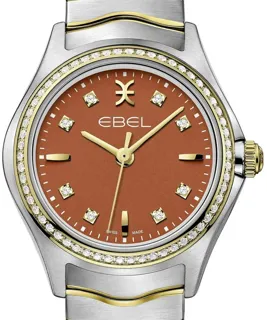 Ebel Wave 1216552 30mm Yellow gold and Stainless steel Orange