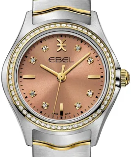 Ebel Wave 1216570 30mm Yellow gold and Stainless steel Brown