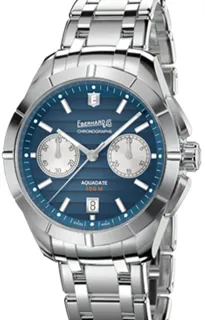 Eberhard & Co. Aquadate 31071.02 Stainless steel Blue