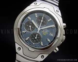 Festina Mecaquartz chronograph (Kinetic) Stainless steel Blue