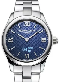 Frédérique Constant Smartwatch FC-286N3B6B Stainless steel Blue