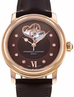 Frédérique Constant Ladies Automatic FC-310CDHB2P4 34mm PVD coated$Stainless Steel Brown