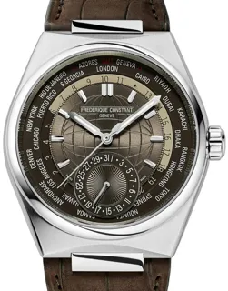 Frédérique Constant Manufacture FC-718C4NH6 41mm Stainless steel Brown