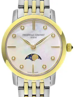 Frédérique Constant Slimline FC-206MPWD1S3B Stainless steel White