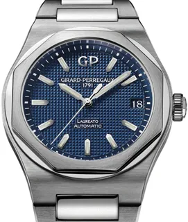 Girard-Perregaux Laureato 81010-11-431-11A Stainless steel Blue