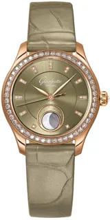 Glashütte Serenade Luna 1-35-14-05-15-04 Rose gold Green