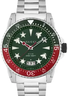 Gucci Dive YA136222 Stainless steel Green