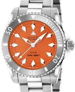 Gucci Dive YA136355 Stainless steel Orange