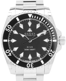 Gucci Dive YA136353 Stainless steel Black