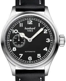 Hanhart Pioneer 752.210-0010 40mm Stainless steel Black