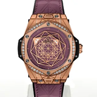 Hublot Big Bang Sang Bleu 465.OS.89P8.VR.1204.MXM20 Yellow gold Pink