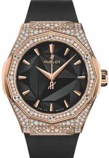 Hublot Classic Fusion 45, 42, 38, 33  550.OS.1800.RX.1604.ORL19 Yellow gold Black