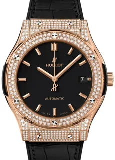 Hublot Classic Fusion 565.OX.1480.LR.1604 Yellow gold Black