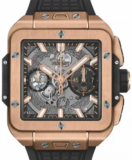 Hublot Square Bang Unico 821.OX.0180.RX Yellow gold Skeletonized