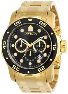 Invicta Pro Diver 0072 49mm Yellow gold Black