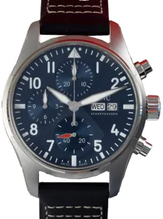 IWC Pilot Chronograph IW388101 41mm Stainless steel Blue