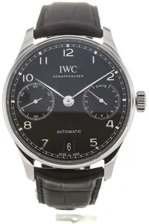 IWC Portugieser IW500703 Stainless steel Black