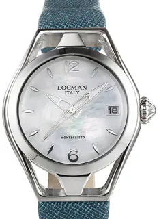 Locman Montecristo 0526A14A-00MWNKFQ 36mm Stainless Steel$Titanium Mother of Pearl