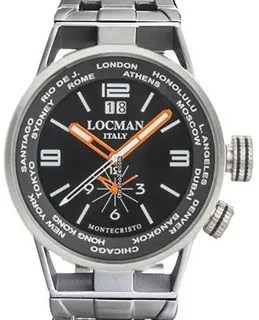 Locman Montecristo 0508A01S-00BKWHBO Titanium Black