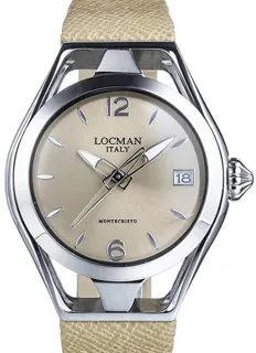 Locman Montecristo 0526A10A-00CINKFJ Stainless steel Beige