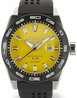 Locman Stealth 0215V2-0KYLNKS2K 46mm Stainless steel Golden and Yellow