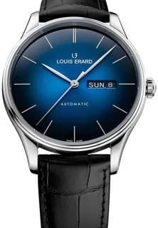 Louis Erard Héritage 72288AA45.BAAC82 Stainless steel Blue