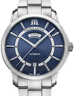 Maurice Lacroix Pontos PT6358-SS002-431-1 Stainless steel Dark Blue