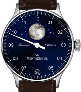 MeisterSinger Lunascope LS908_SCF02 Stainless steel Blue