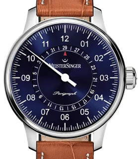 MeisterSinger Perigraph AM1008_SG03W-1 Stainless steel Blue